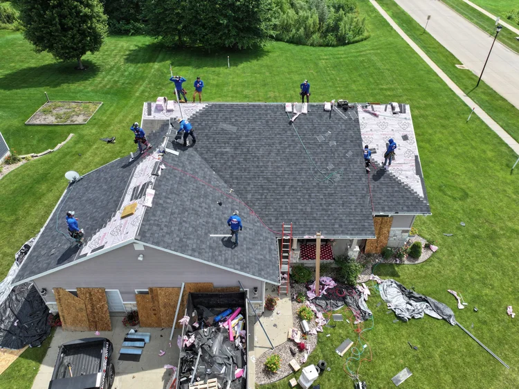 Asphalt shingle roofing installation