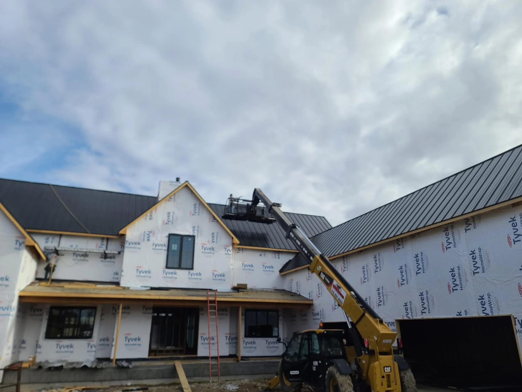 Standing seam metal roofing project