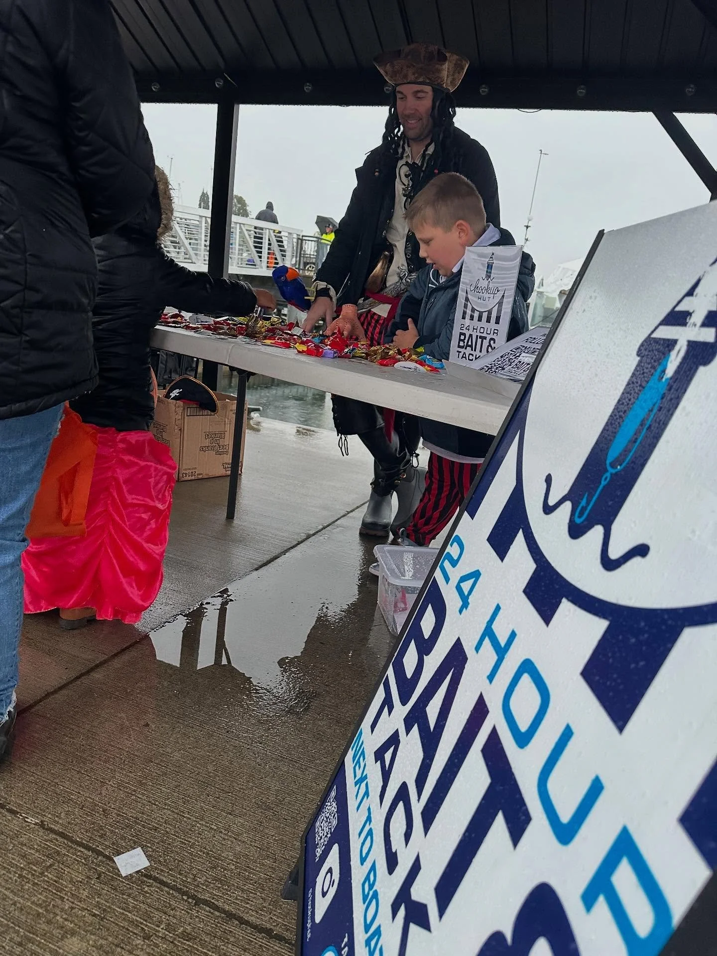 Thanks to the @portofeverett for allowing us to join the Haunted Harbor event last night. Over 1,000 ghosts and goblins braved the storm and made it out. Our hands and feet were frozen by the end which inspired our newest product. We are now going to