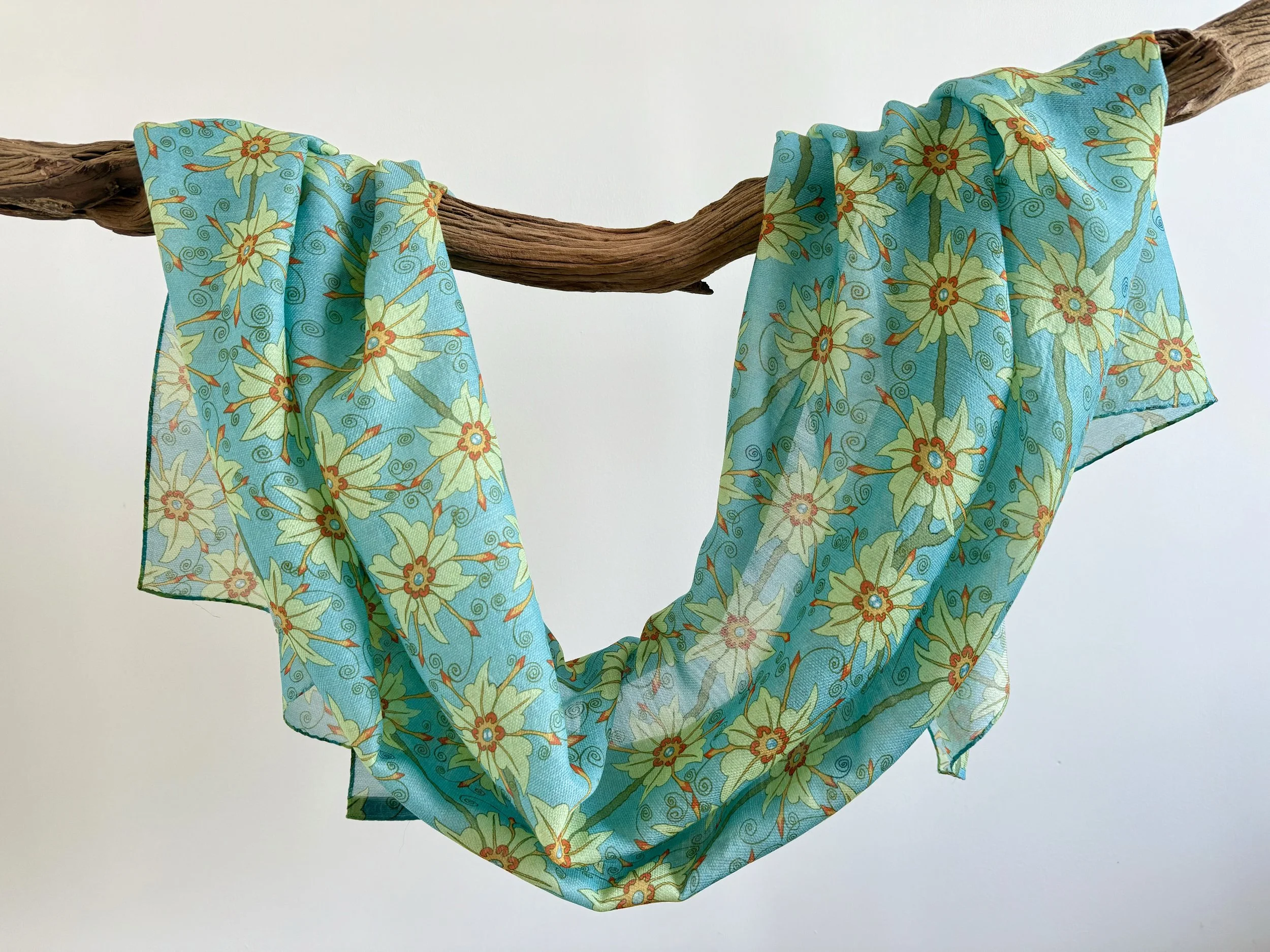 Datura Long Scarf Jade