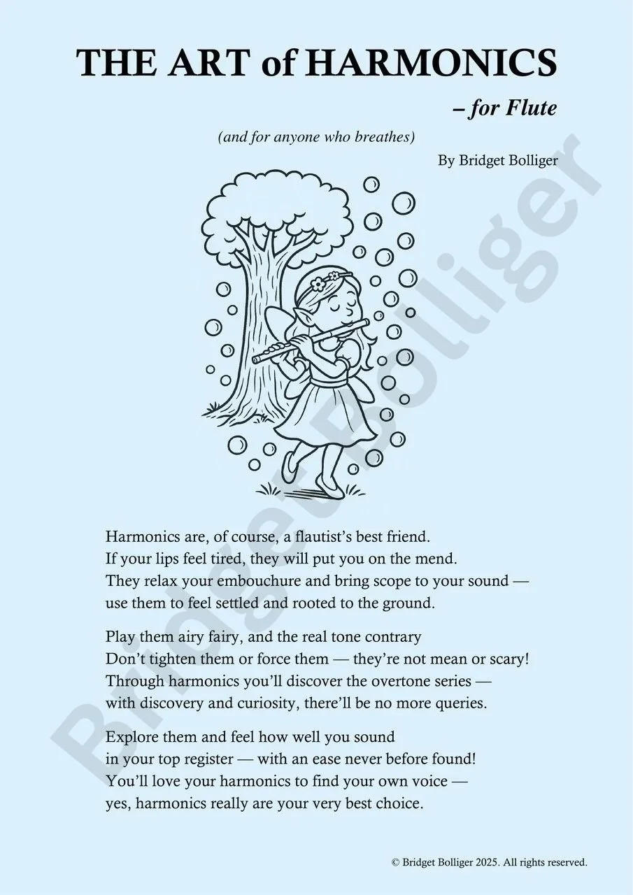 THE ART of HARMONICS — for Flute