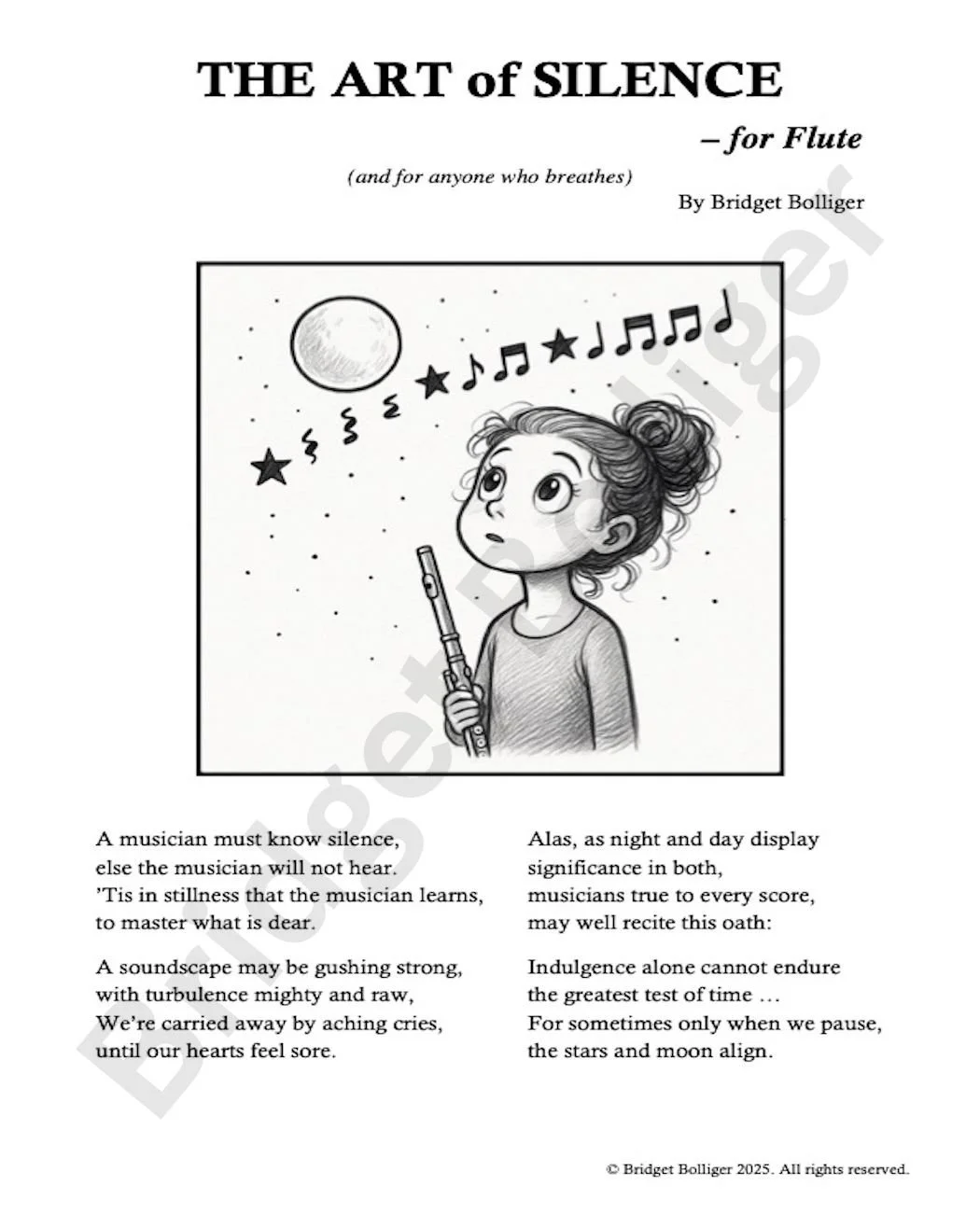 THE ART of SILENCE – for Flute