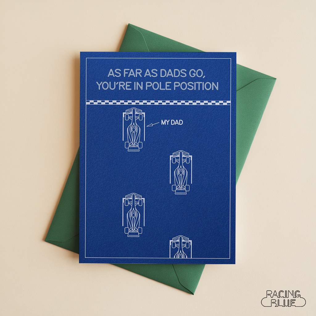 Pole Position Father's Day Card