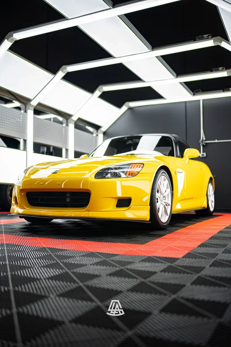 Yellow vehicle with XPEL paint protection film