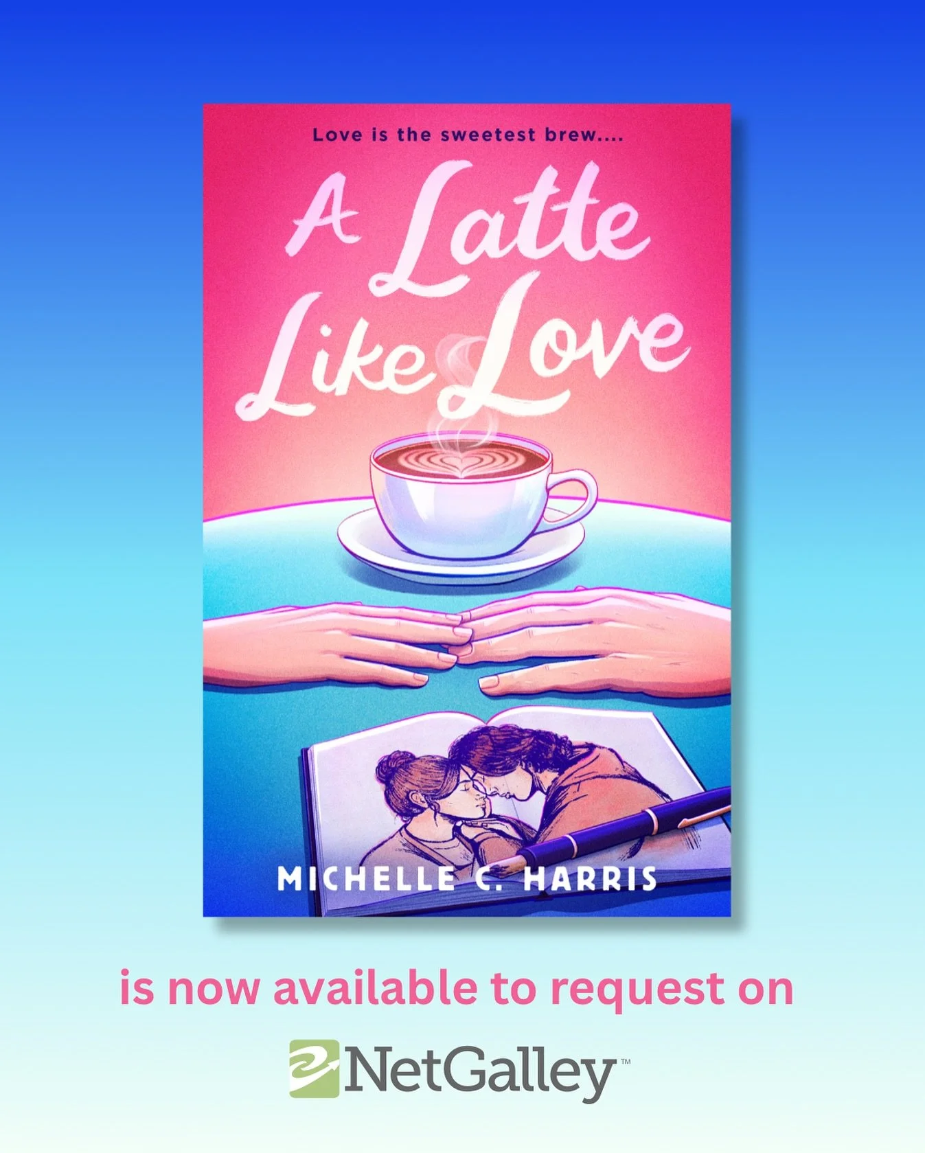 I got word of this in my DMs this morning from a kind friend and my first response was &ldquo;WHAT&rdquo; followed by &ldquo;haha oh no 🫠&rdquo; but it&rsquo;s TRUE! A LATTE LIKE LOVE is officially available to request on @netgalley! ☕️🩷🧡🩵💙

I&r