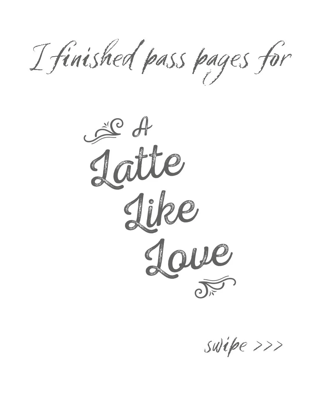 I turned in pass pages early this morning.

If you&rsquo;re not sure what that is exactly, it&rsquo;s the last stage of the editing process for an author. I get a locked PDF with my typeset manuscript, and it&rsquo;s the last time I can make any chan