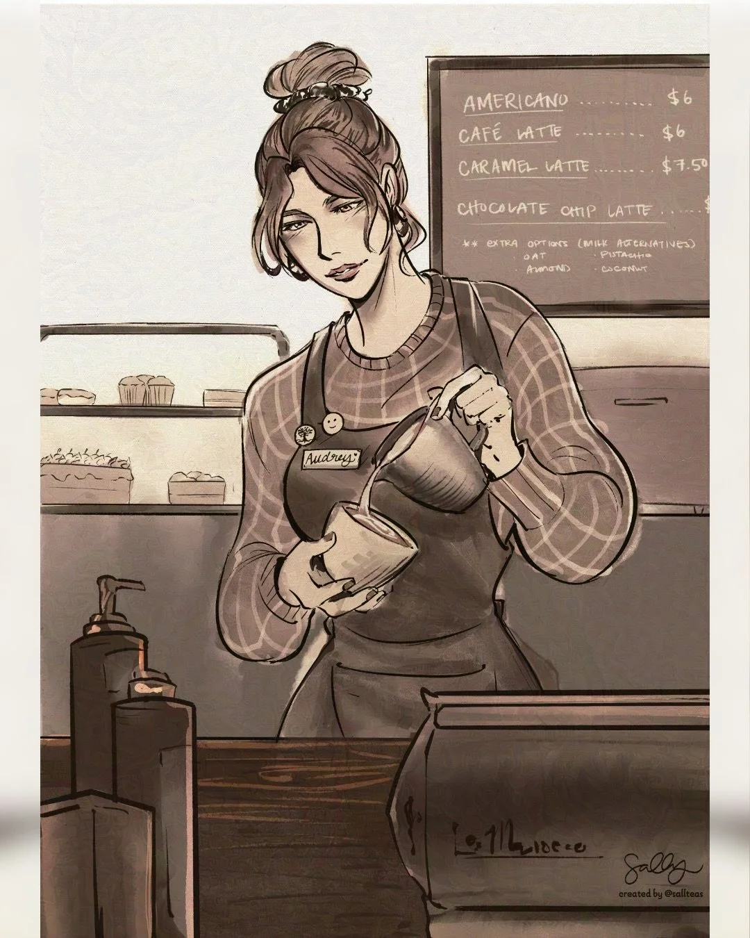 ✨ART REVEAL✨

&ldquo;𝘉𝘶𝘵 𝘵𝘩𝘦𝘳𝘦 𝘸𝘢𝘴 𝘴𝘰𝘮𝘦𝘵𝘩𝘪𝘯𝘨 𝘦𝘴𝘱𝘦𝘤𝘪𝘢𝘭𝘭𝘺 𝘰𝘥𝘥 𝘢𝘣𝘰𝘶𝘵 𝘵𝘩𝘢𝘵 𝘱𝘢𝘪𝘯𝘵. 𝘛𝘩𝘦𝘳𝘦 𝘸𝘢𝘴 𝘢 𝘴𝘤𝘦𝘯𝘵 𝘵𝘰 𝘪𝘵&mdash;𝘰𝘯𝘦 𝘴𝘩𝘦 𝘬𝘯𝘦𝘸 𝘪𝘯𝘵𝘪𝘮𝘢𝘵𝘦𝘭𝘺.&rdquo;

&mdash;&mdash;&mdash;&md