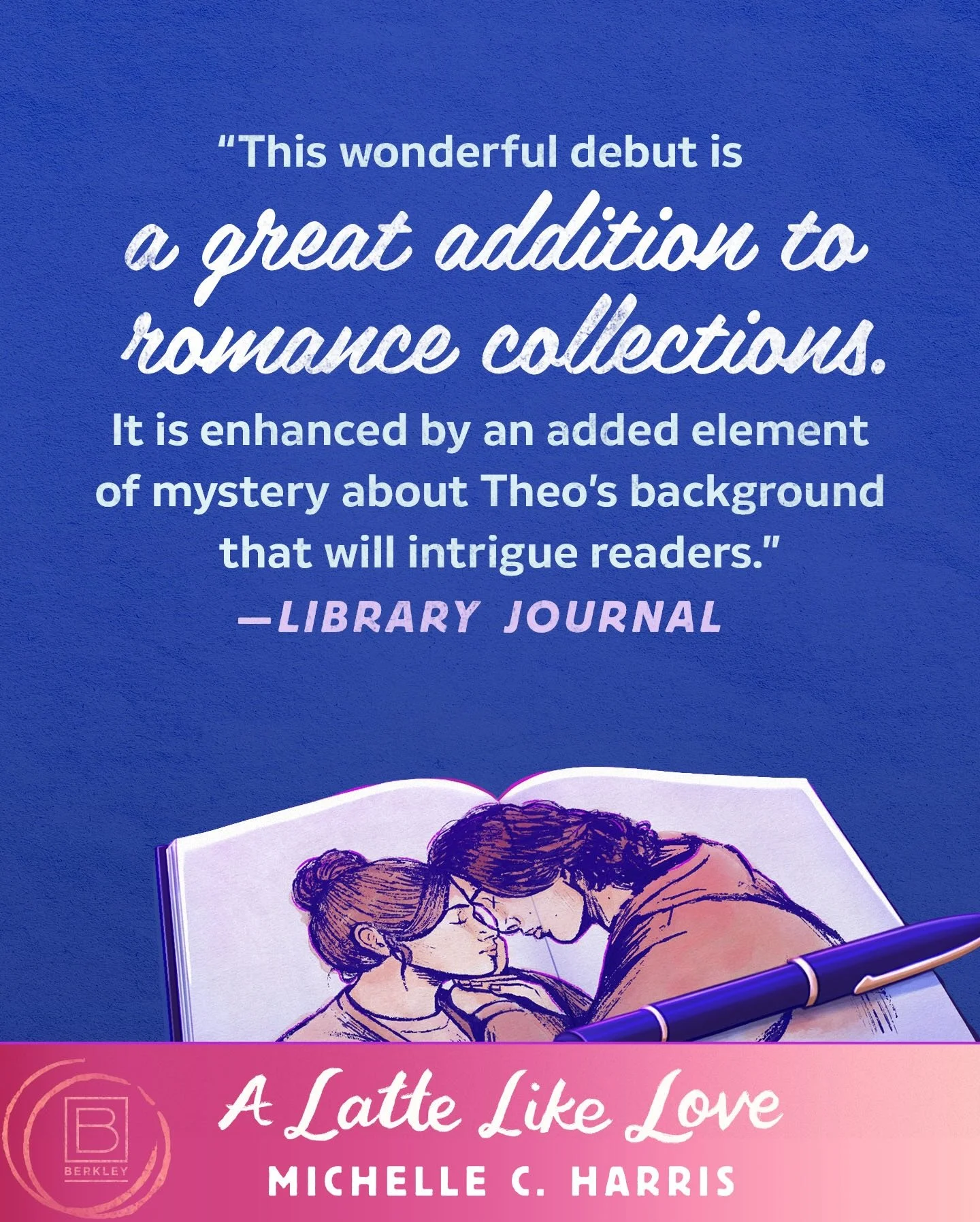 ✨TRADE REVIEW✨

@library_journal got their hands on A LATTE LIKE LOVE, and for them to call it wonderful in their review? 🥹🩷 Thank you. You get me. What a dream!

I&rsquo;d love for LATTE to be added to your romance collection. 💕

They&rsquo;re al