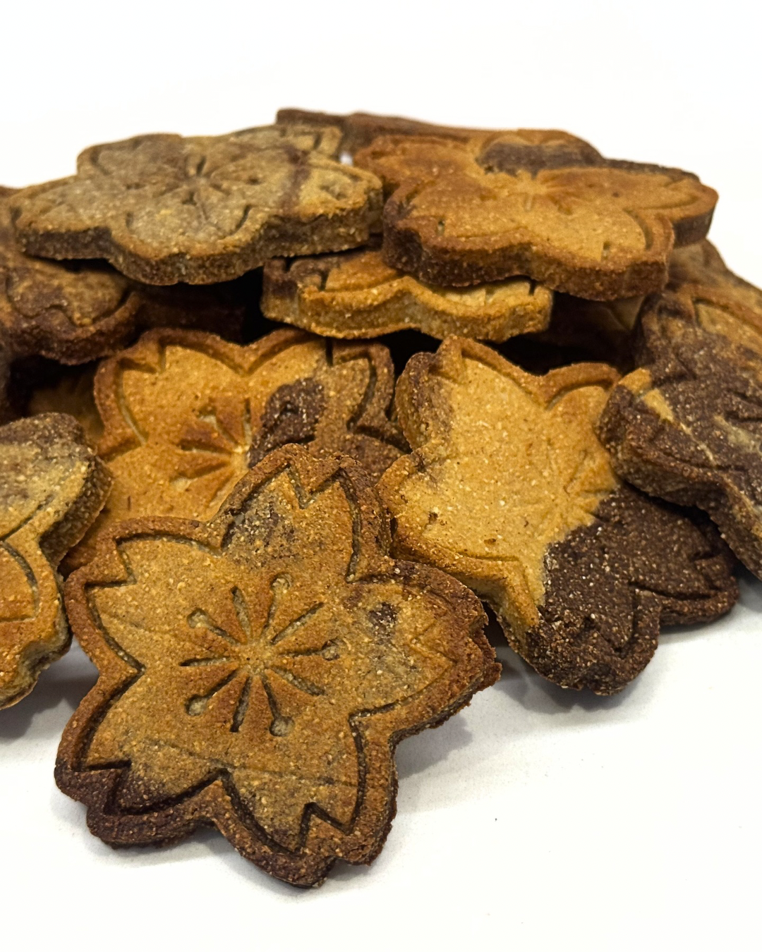 Banana Carob Marble Cookies