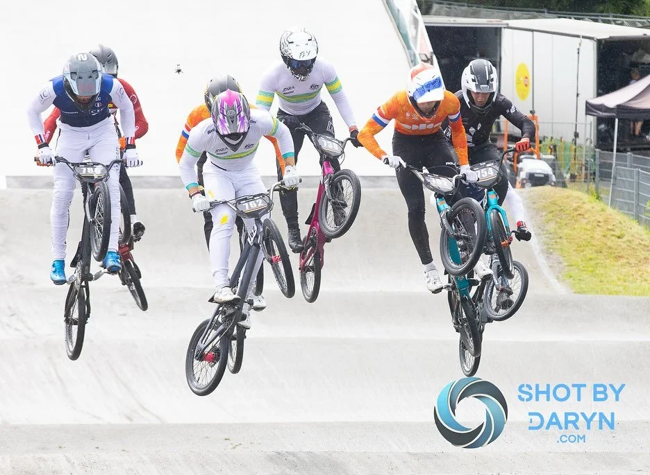 A great fight with @jumpin_josh_1a and @jasonnoordam carrying on their battle from the World Cup , you can see that at the end, it was a combination of disappointment and complete exhaustion from Jason being comforted by his dad #shotbydaryn #ucibmxw