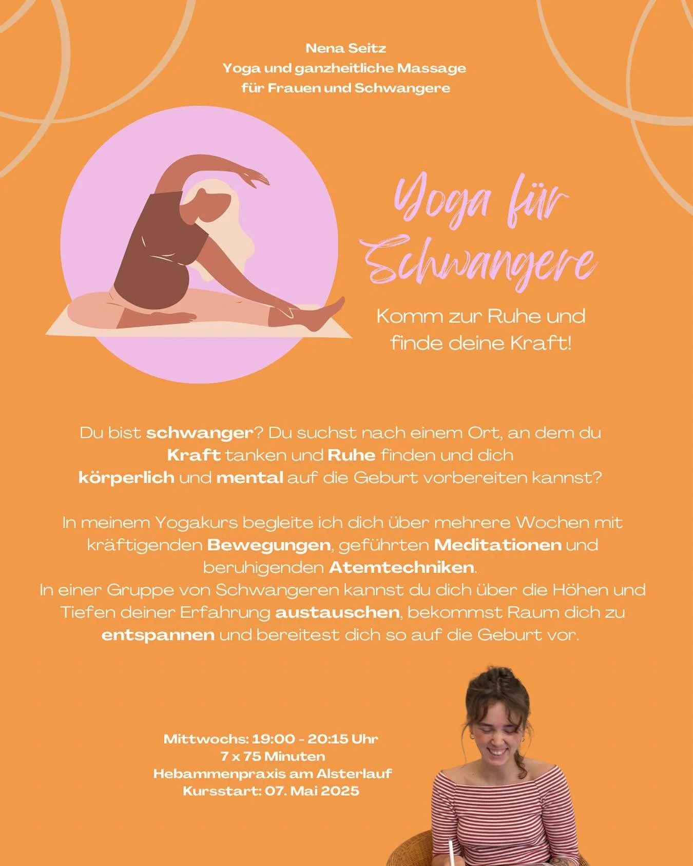 Am 07. Mai startet mein Yogakurs für Schwangere bei den @hebammenpraxis_am_alsterlauf 🤰🏽
Es gibt noch Plätze! Wenn du Fragen hast, melde dich!
Anmeldung über die Website der Hebammenpraxis.