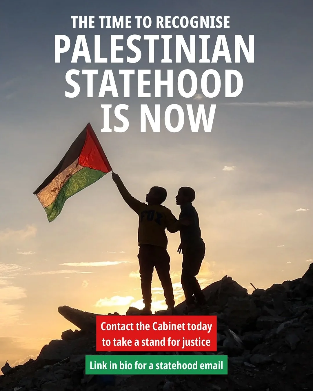 In line with the next United Nations General Assembly on September 20th, we call on the New Zealand Government to officially recognise the state of Palestine 🇵🇸

Our Government has been reluctant to show any spine on this issue, so as always it is 