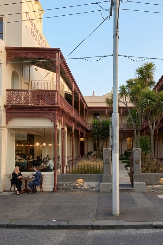 Osbourne House Courtyard Entry for Residents