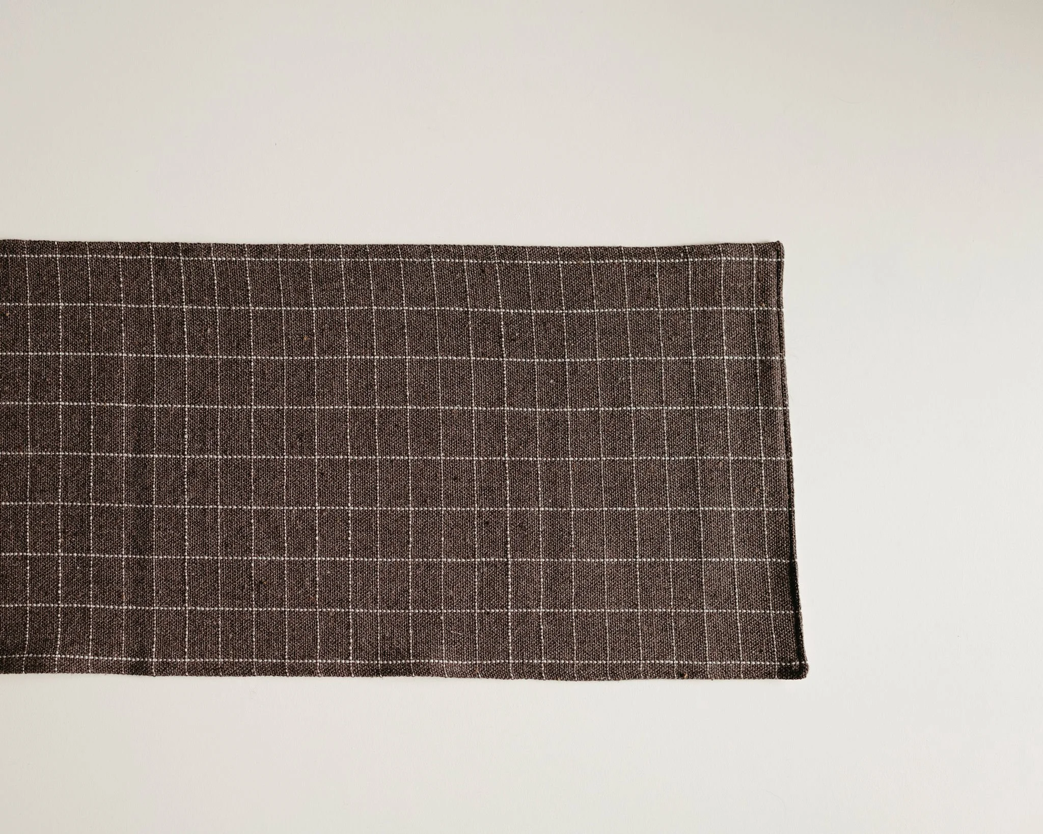 Field Grid Table Runner | Handwoven Montana Wool
