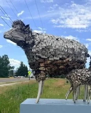 Sculpture at New The Wool Lab at MSU