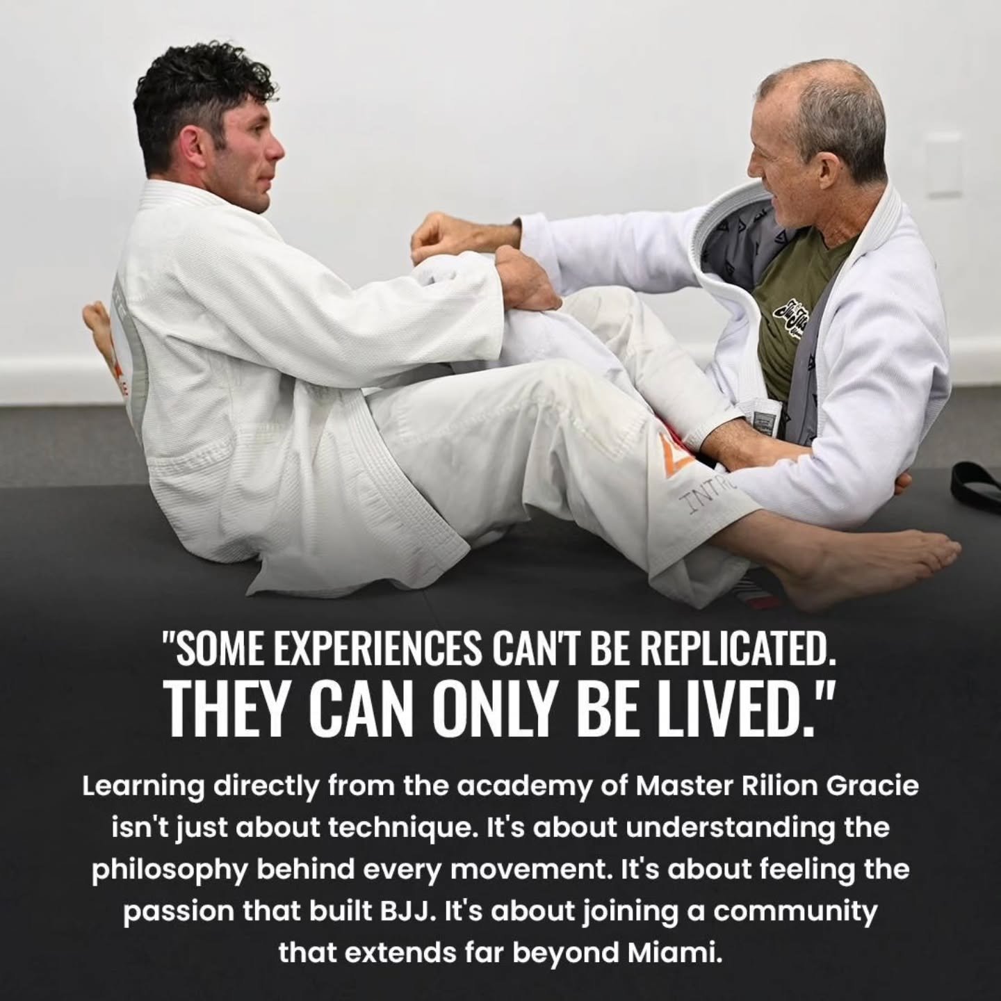 &quot;Alcune esperienze non possono essere replicate. Possono soltanto essere vissute.&quot;
Imparare direttamente della fonte con M. @riliongracie  non &egrave; soltanto sulle tecniche. &Egrave; anche capire la filosofia dietro ad ogni movimento.  &