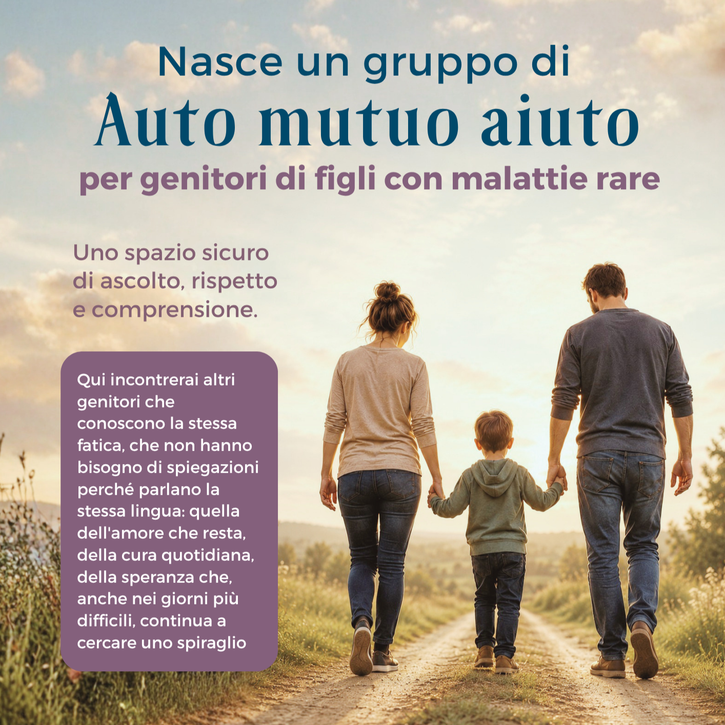 Nasce un gruppo di auto mutuo aiuto per genitori di figli con malattie rare