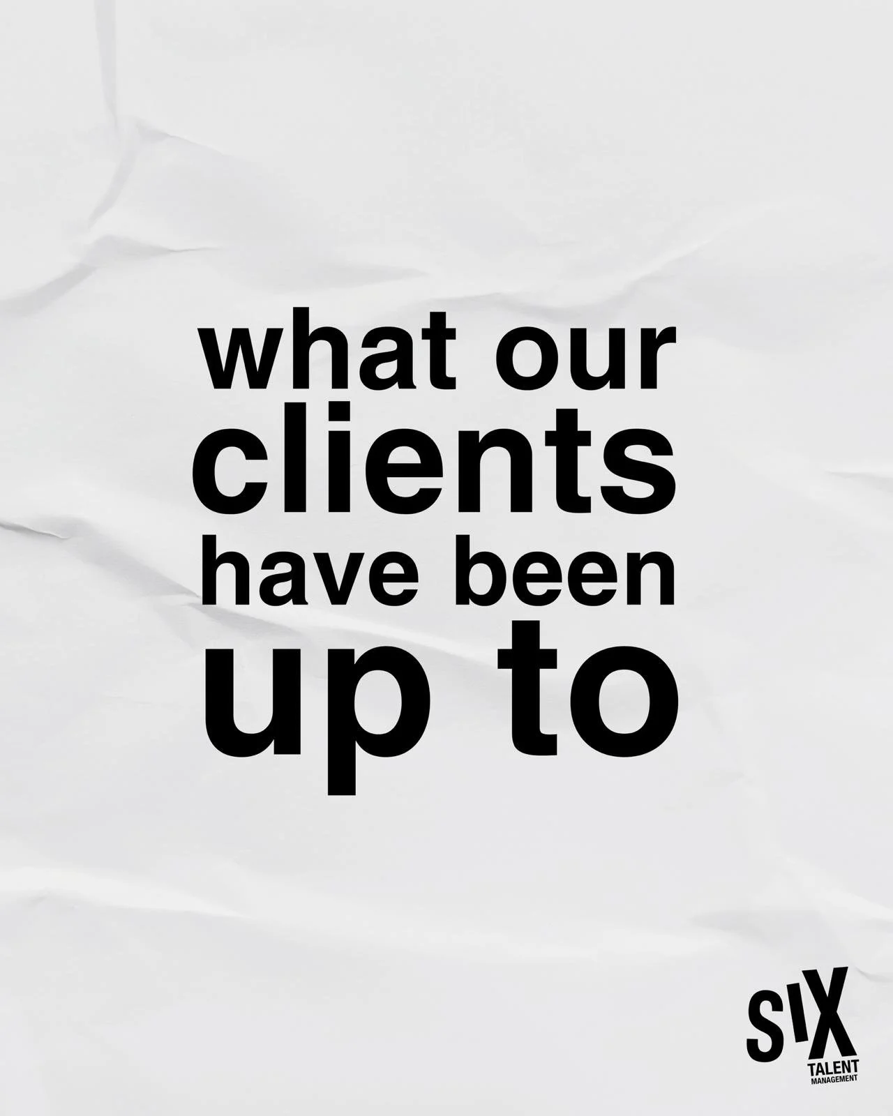 We really are so lucky to represent such a broad range of clients already, and our books are growing! 👀 #firstsixmonths #client #spotlight #viral #satire #actor #agent #musician #representation #sixtalentmgmt