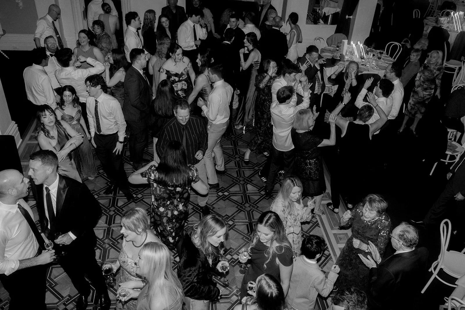 a full dance floor at wedding venue Quat Quatta