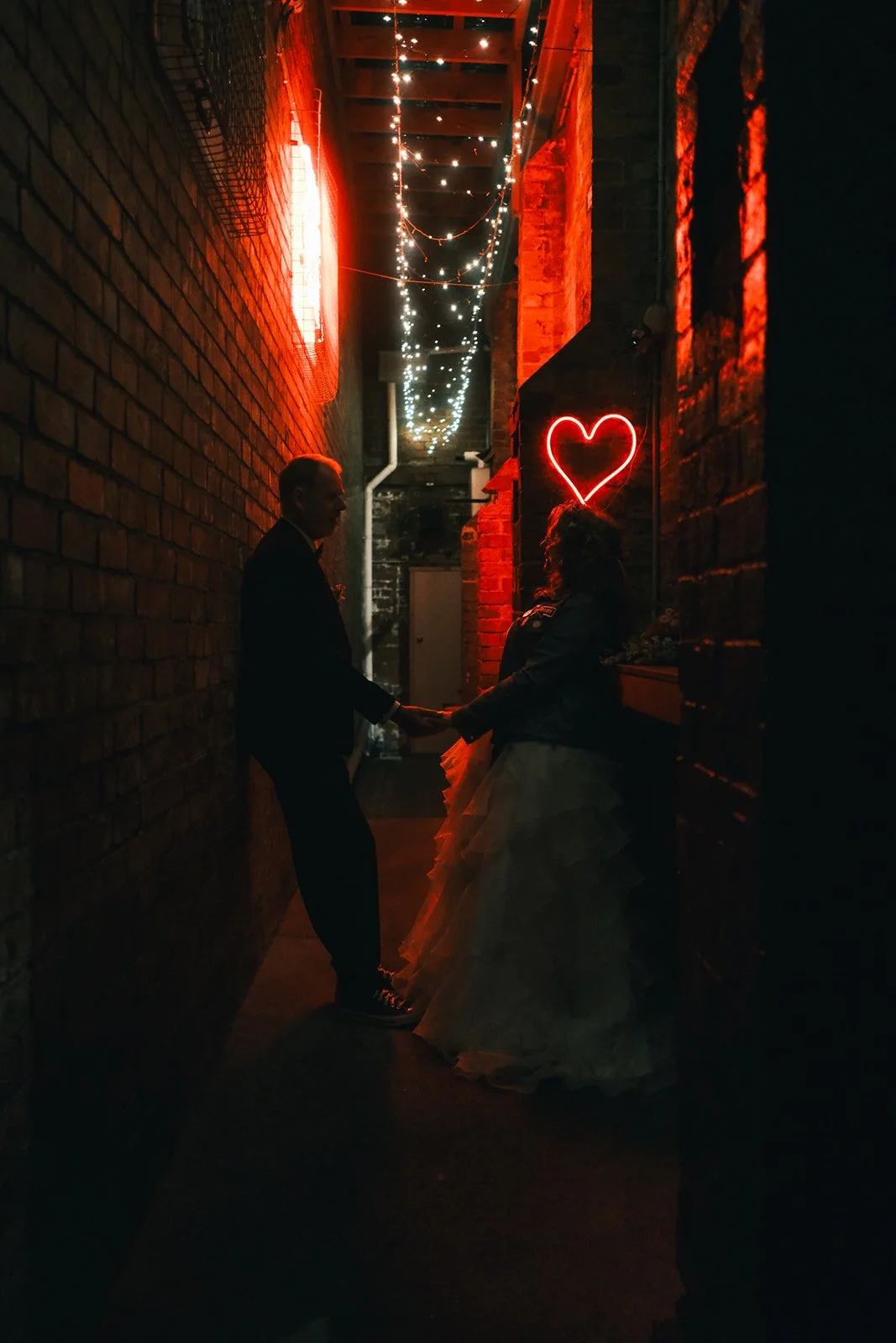 A bride and groom after their wedding ceremony at The Hall in Brunswick