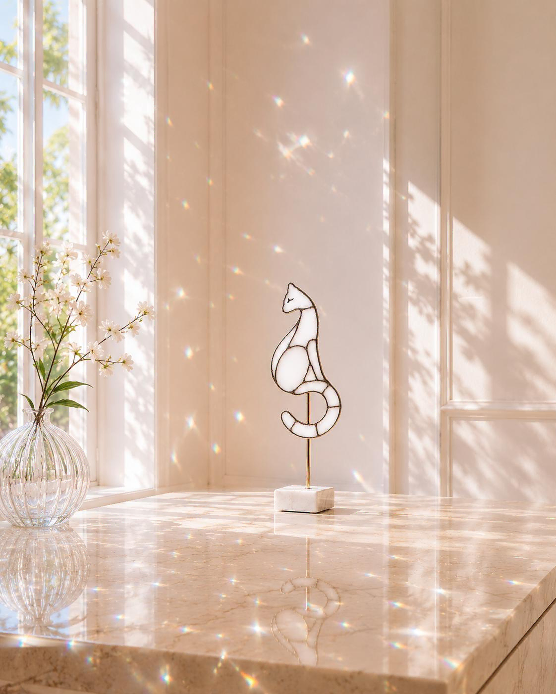angel-white-stained-glass-cat-sculpture-artwork.webp