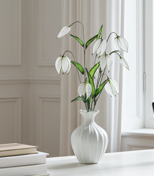 The White Chessboard Flower