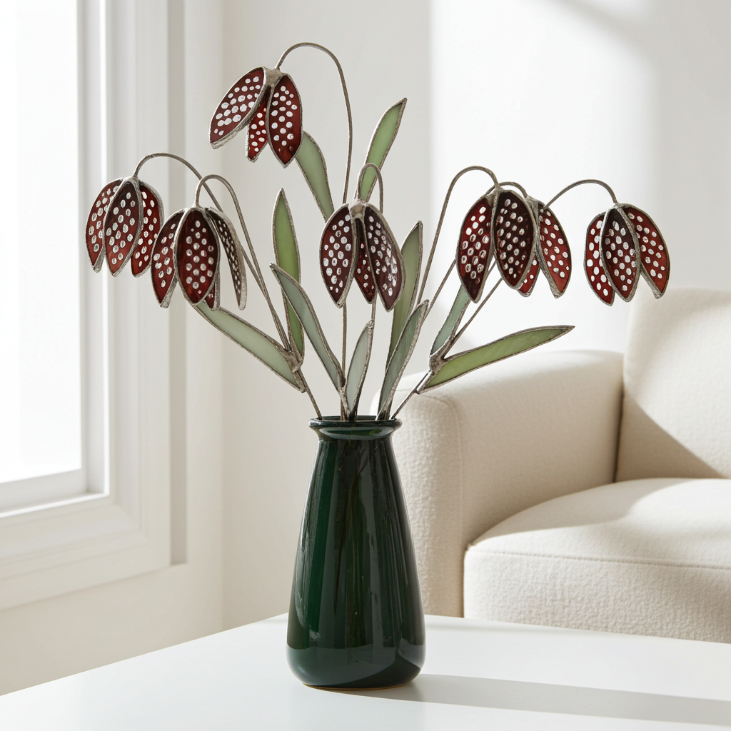 Fritillaria-Meleagris-Stained-Glass-Elegant-Chessboard-Flower.png