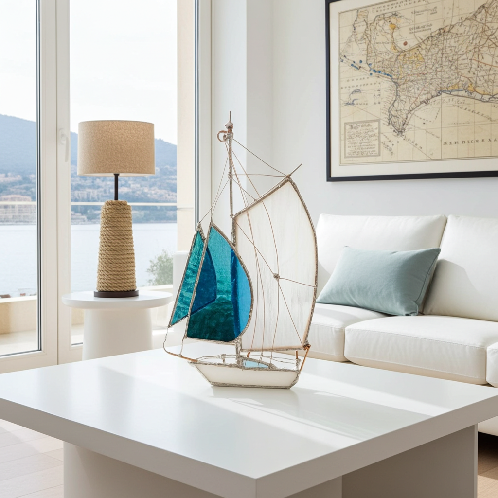 „Sailing into Light" – The Stained Glass Yacht