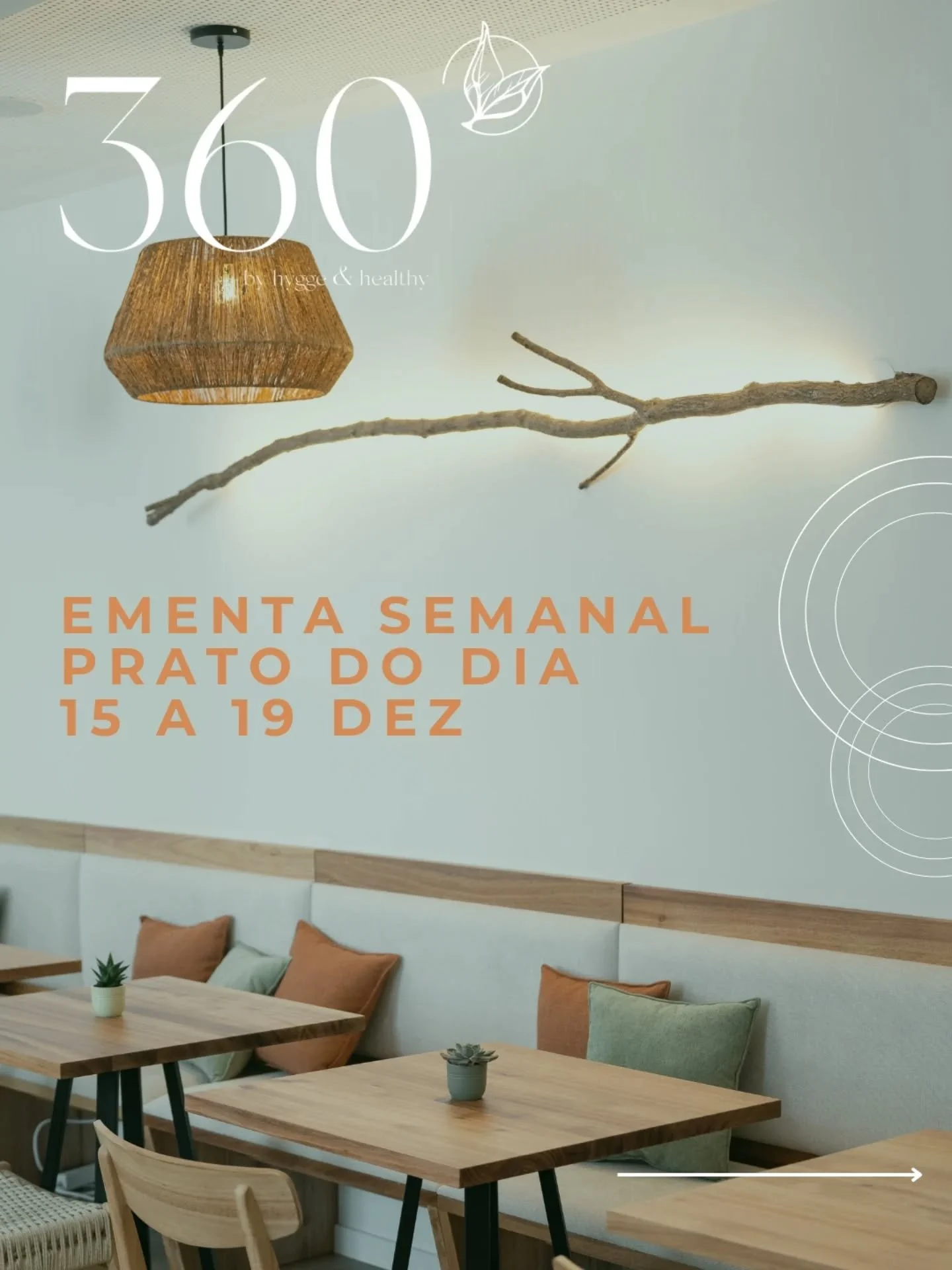 🥑No 360&deg; by hygge&amp;healthy, o prato do dia &eacute; pensado para quem procura comida de conforto, saud&aacute;vel e equilibrada sem abdicar da qualidade e sabor.

🍽️Consulta a nossa ementa semanal e escolhe quais os dias que vais dar ao teu 