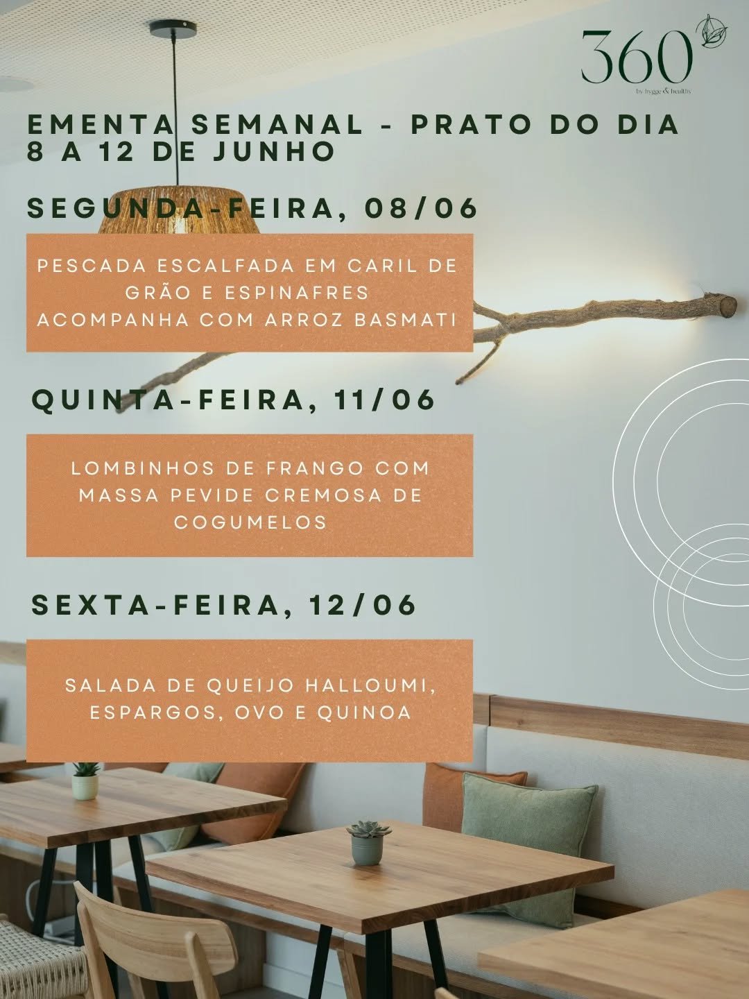 Nesta semana, o nosso prato do dia chega &agrave; mesa com aquele toque de comida feita com tempo, carinho e ingredientes que sabem a casa 🌿

Uma sugest&atilde;o da ementa semanal pensada para quem valoriza sabor, equil&iacute;brio e uma pausa verda