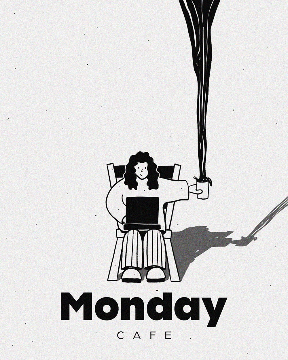 Minimalistic cafe illustration design