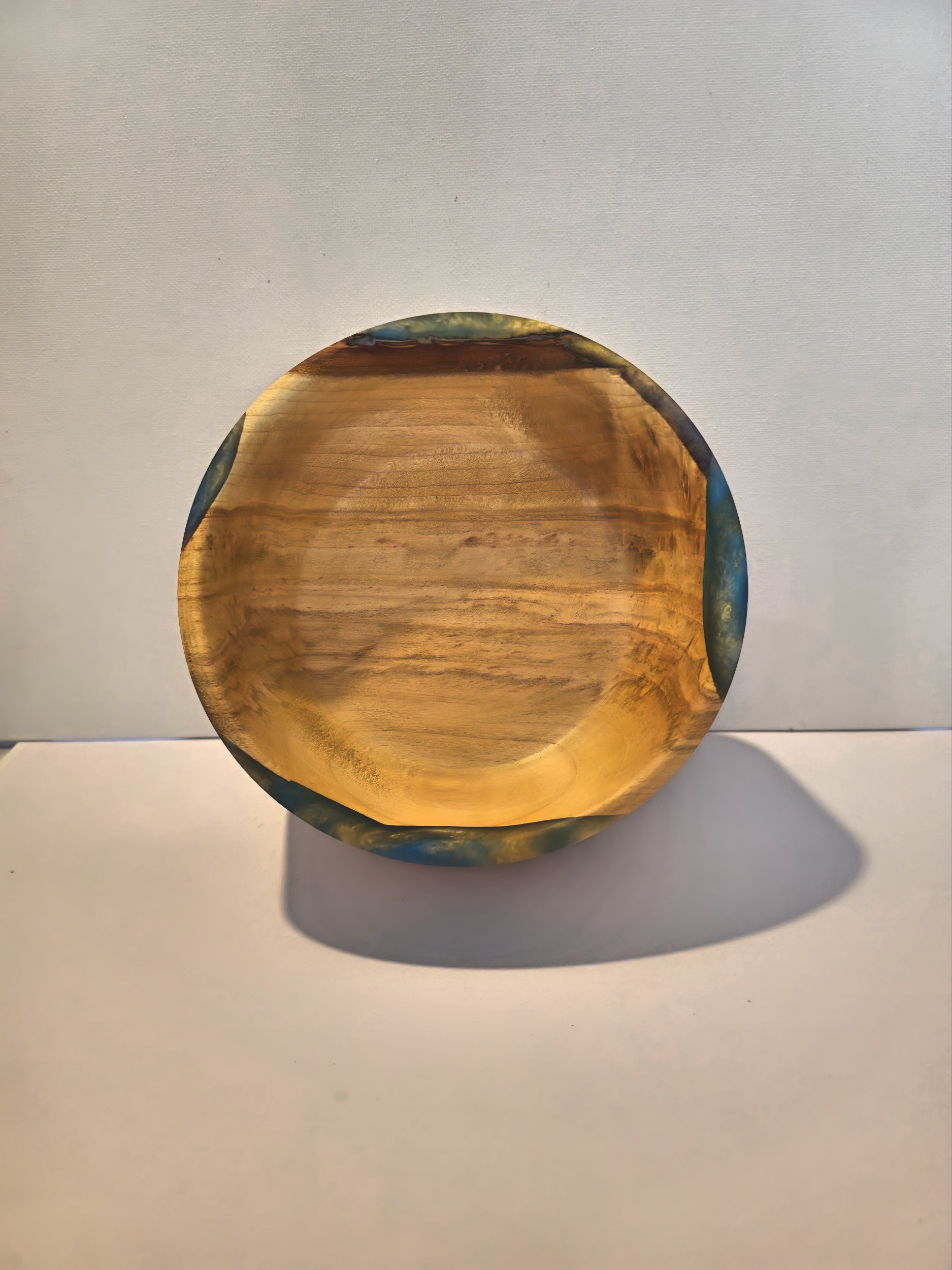 Cherry Bowl With Epoxy Resin