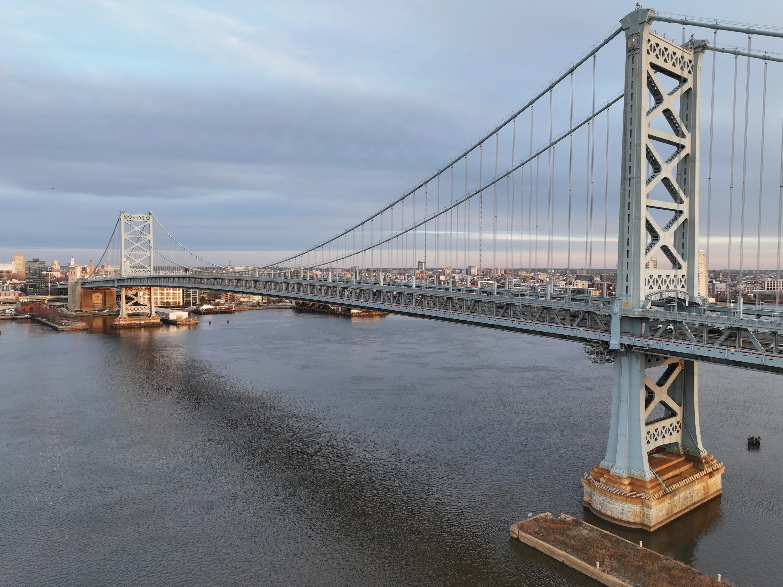 Ben Franklin Bridge at dawn