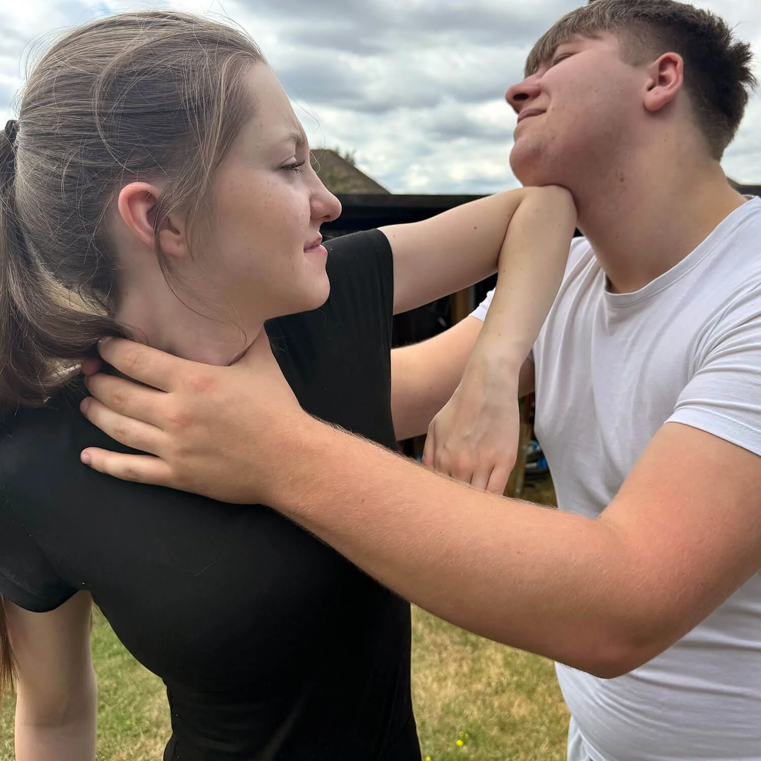 Female taking part in Self Defence Class in Kent
