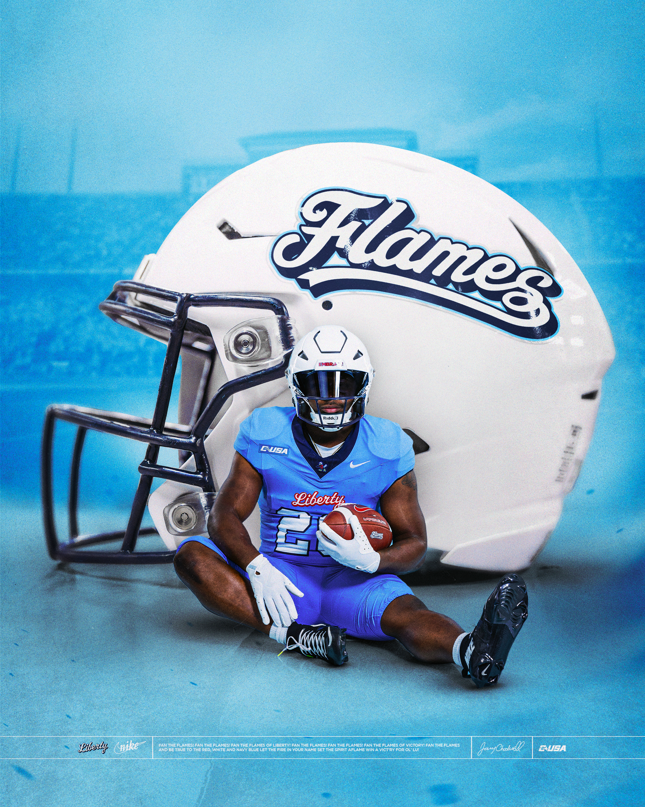 Generic Liberty Football Recruiting Graphic