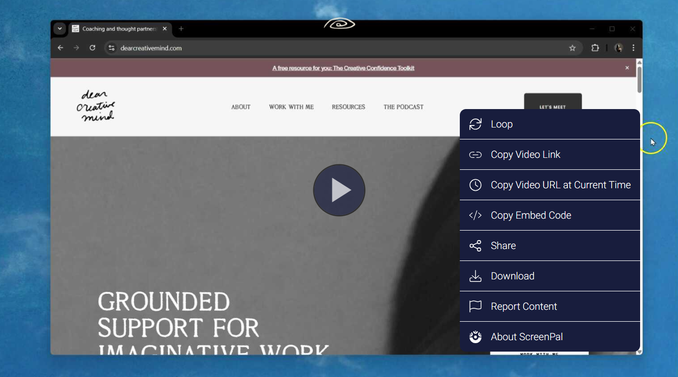 Dear Creative Mind, a creative coaching space.