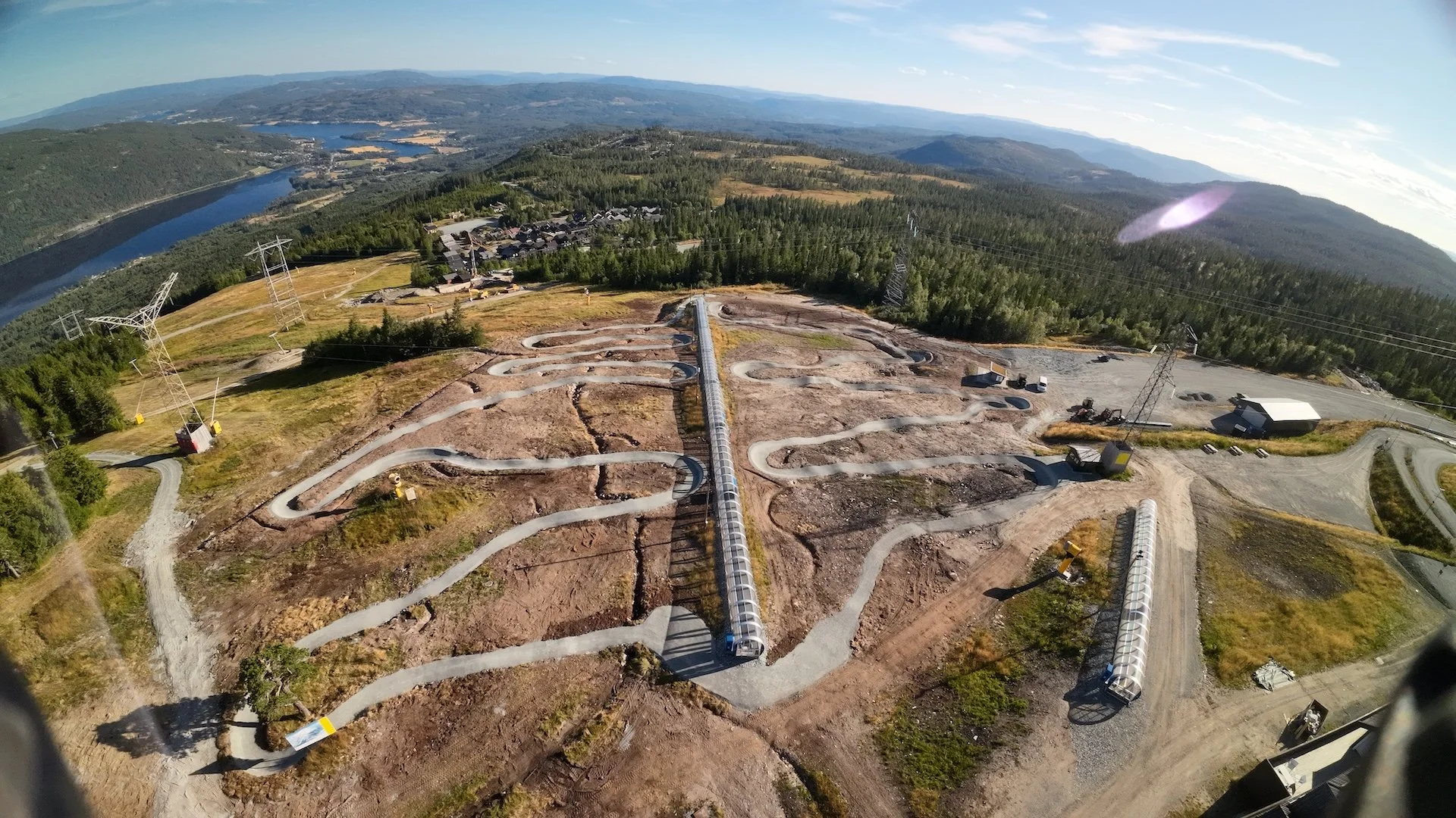 Oversikt over de nye flytløypene i terrenget på Norefjell.