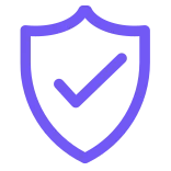 Shield with a checkmark on it, representing security or protection.