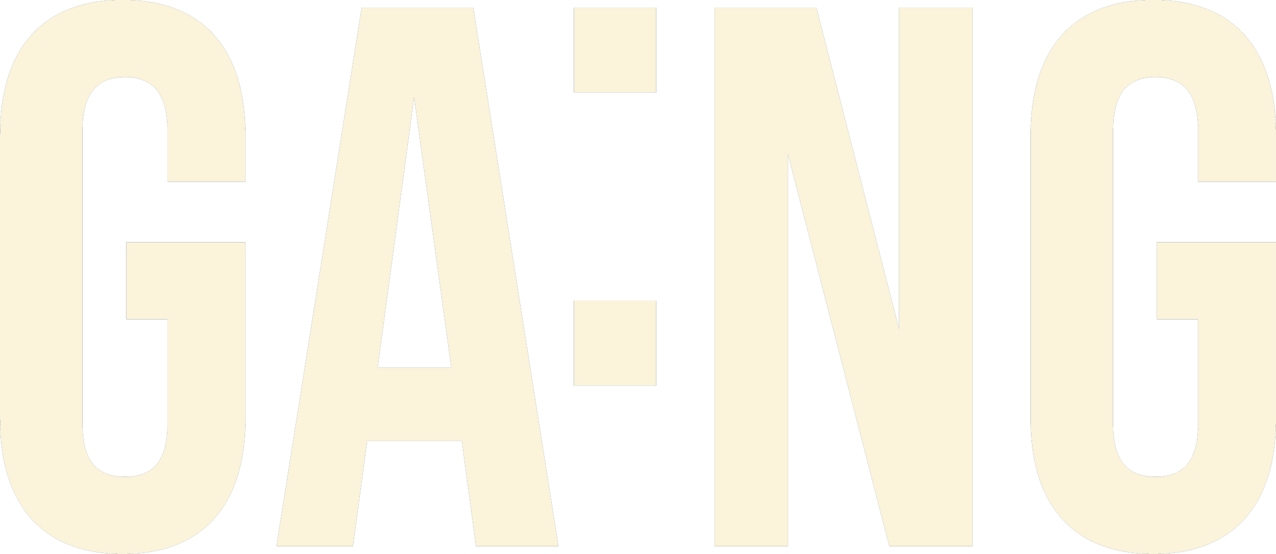 Großer schwarzer Hintergrund mit großen, cremefarbenen Buchstaben, die das Wort 'C4T NICE' bilden.