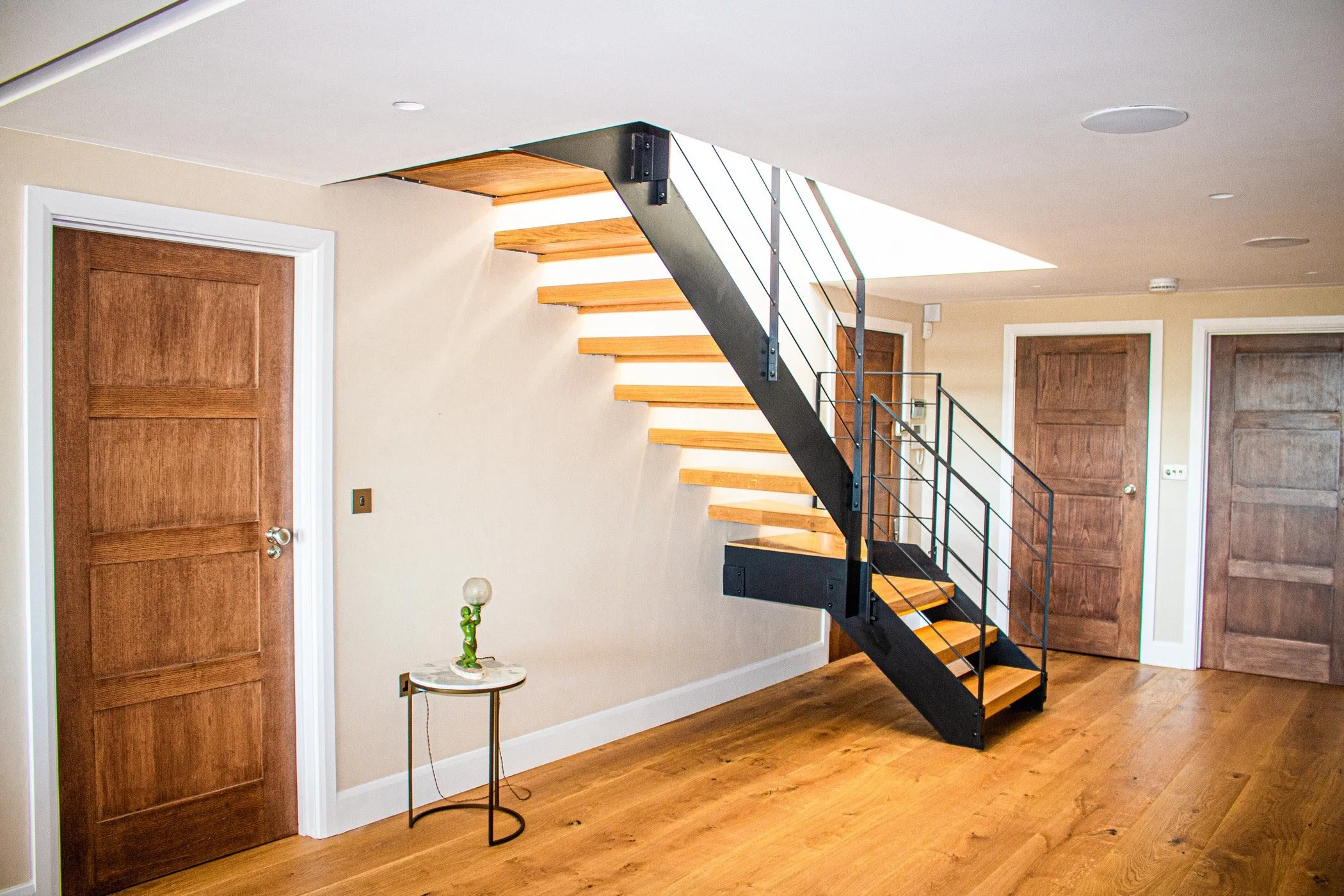 Steel Staircase, Staircase design, Staircases, Steel & Timber Staircase, feature staircase, Feature Staircase