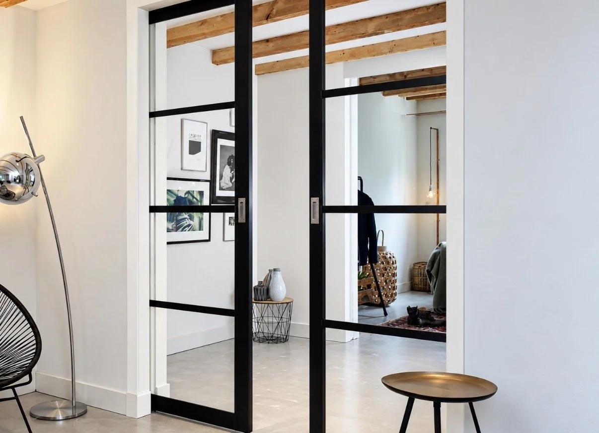 sliding steel doors. steel North West UK