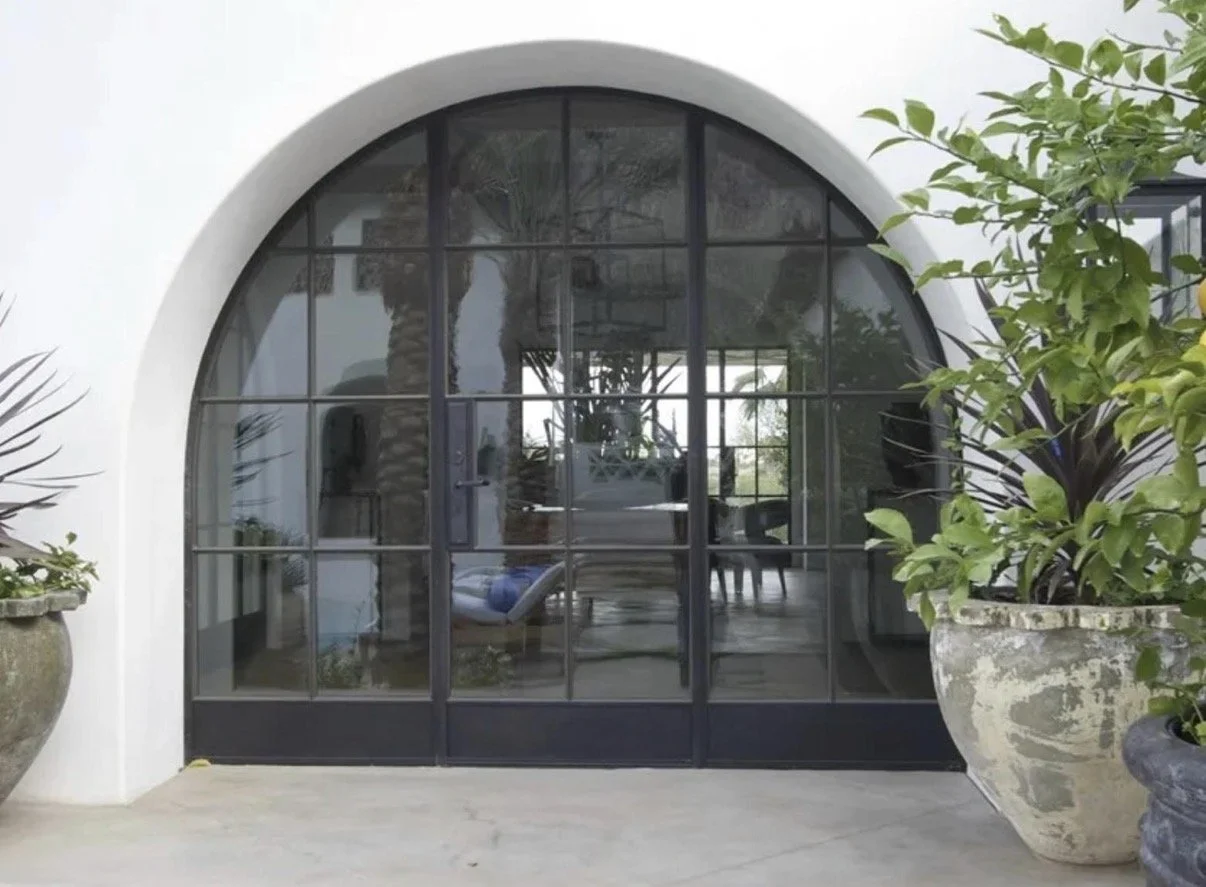 arched steel doors, external arched steel doors