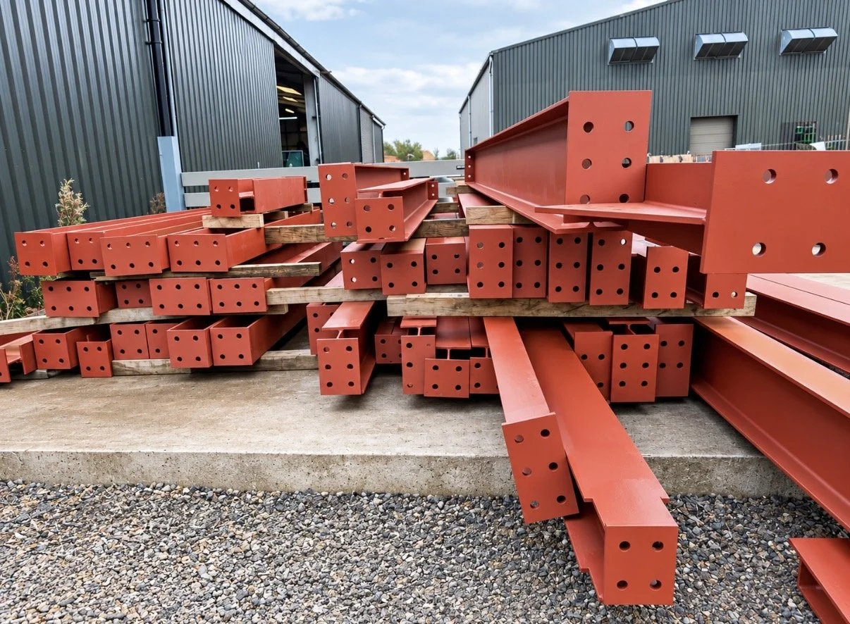 Steel Beams & RSJs Construction North West UK.