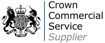 Logo for Crown Commercial Service Supplier with crest and text