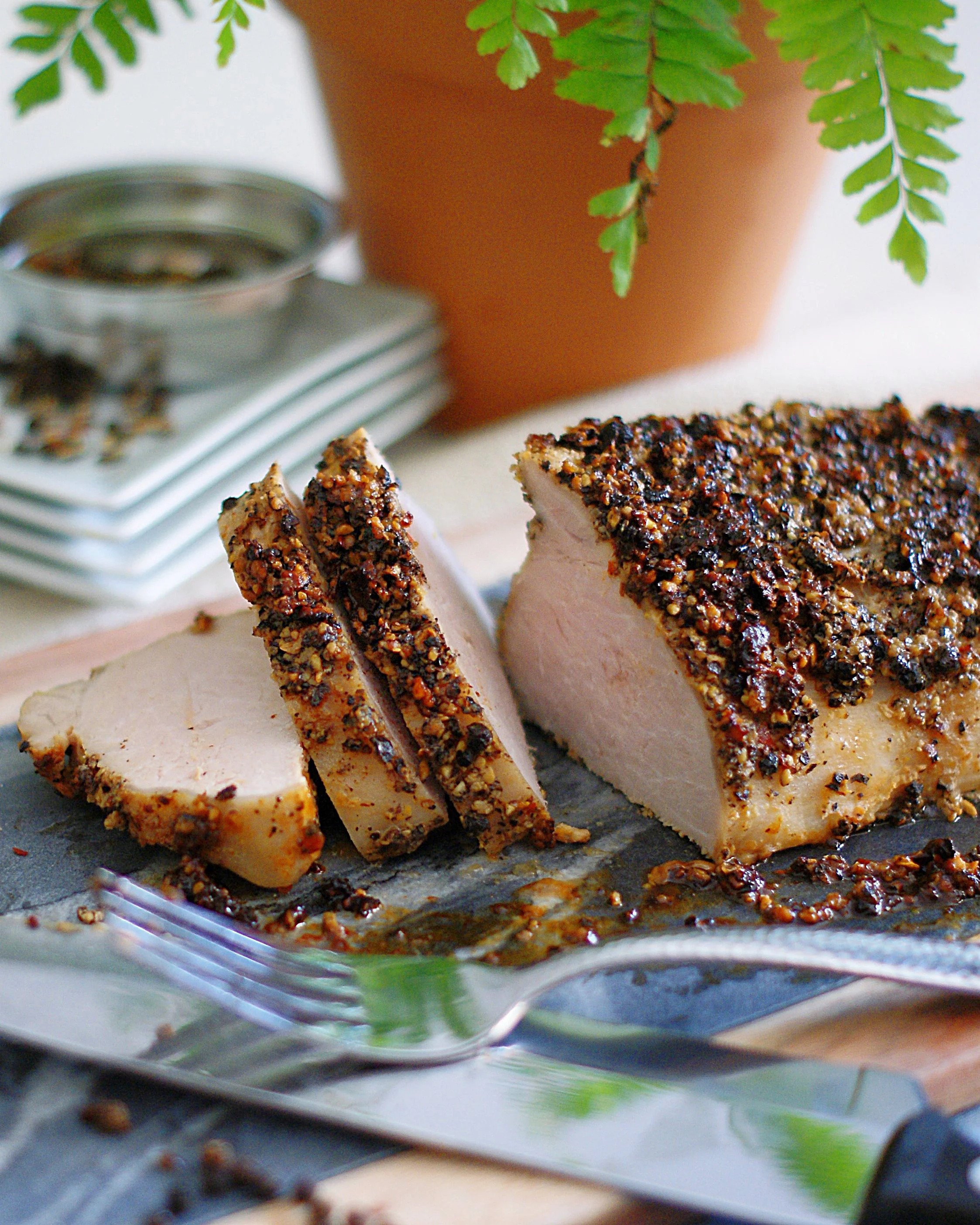 Peppered Smoke Pork Tenderloin