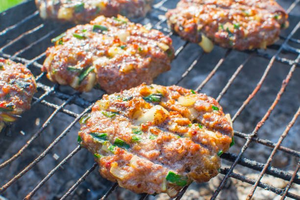 Seasoned Jalapeno & Cheese Lamb Burger