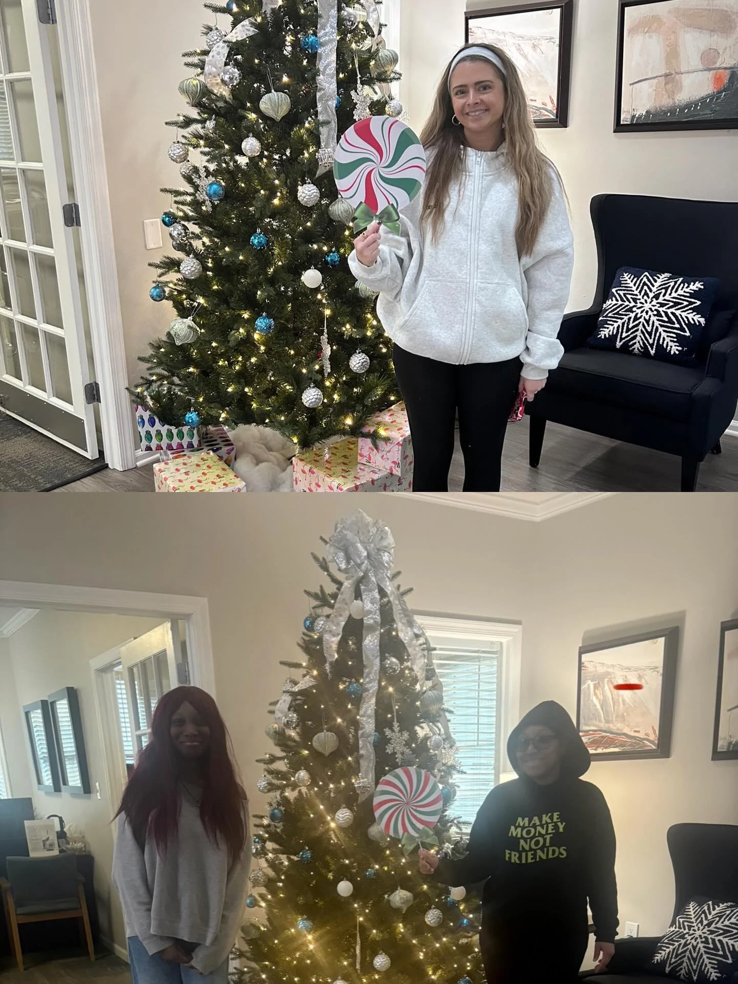 Happy New Year! Our residents have been on the hunt for the Candy Canes and these lucky ladies have won! 
 
We have 1 more Candy Cane that has not been found. 

Team Fields is very very sneaky! 

Check your email for clues

#thefieldsatrockcreek #fre