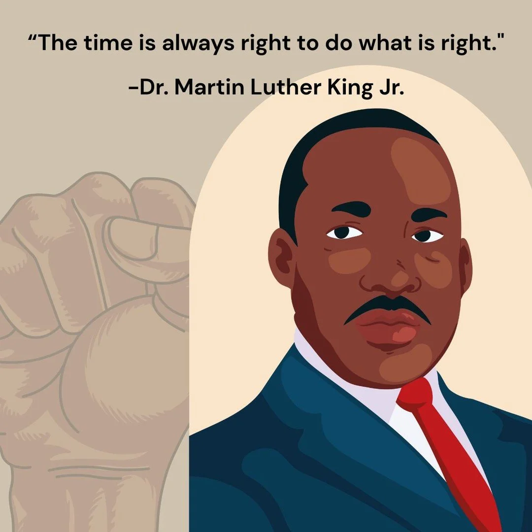 Happy Dr. Martin Luther King Jr. Day! Today, we honor the legacy of a true leader who dreamed of equality and justice for all. Let&rsquo;s celebrate by spreading love, kindness, and unity in our communities. 💖✨ May we continue to be inspired by Dr. 