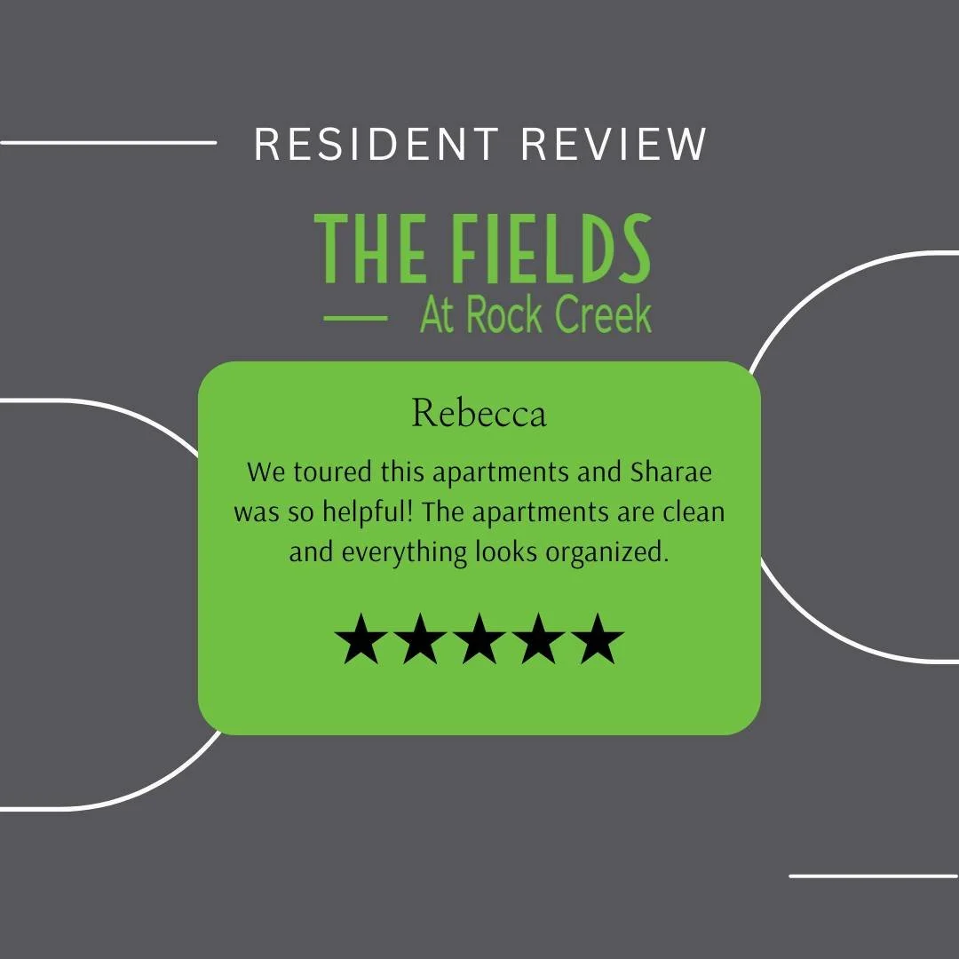 The reviews are in&hellip; and we couldn&rsquo;t be more proud! ⭐

Thank you to our amazing residents for sharing their experiences and trusting us to be part of their home journey. 

#CommunityMatters #ResidentExperience #FieldsatRockCreek #Frederic