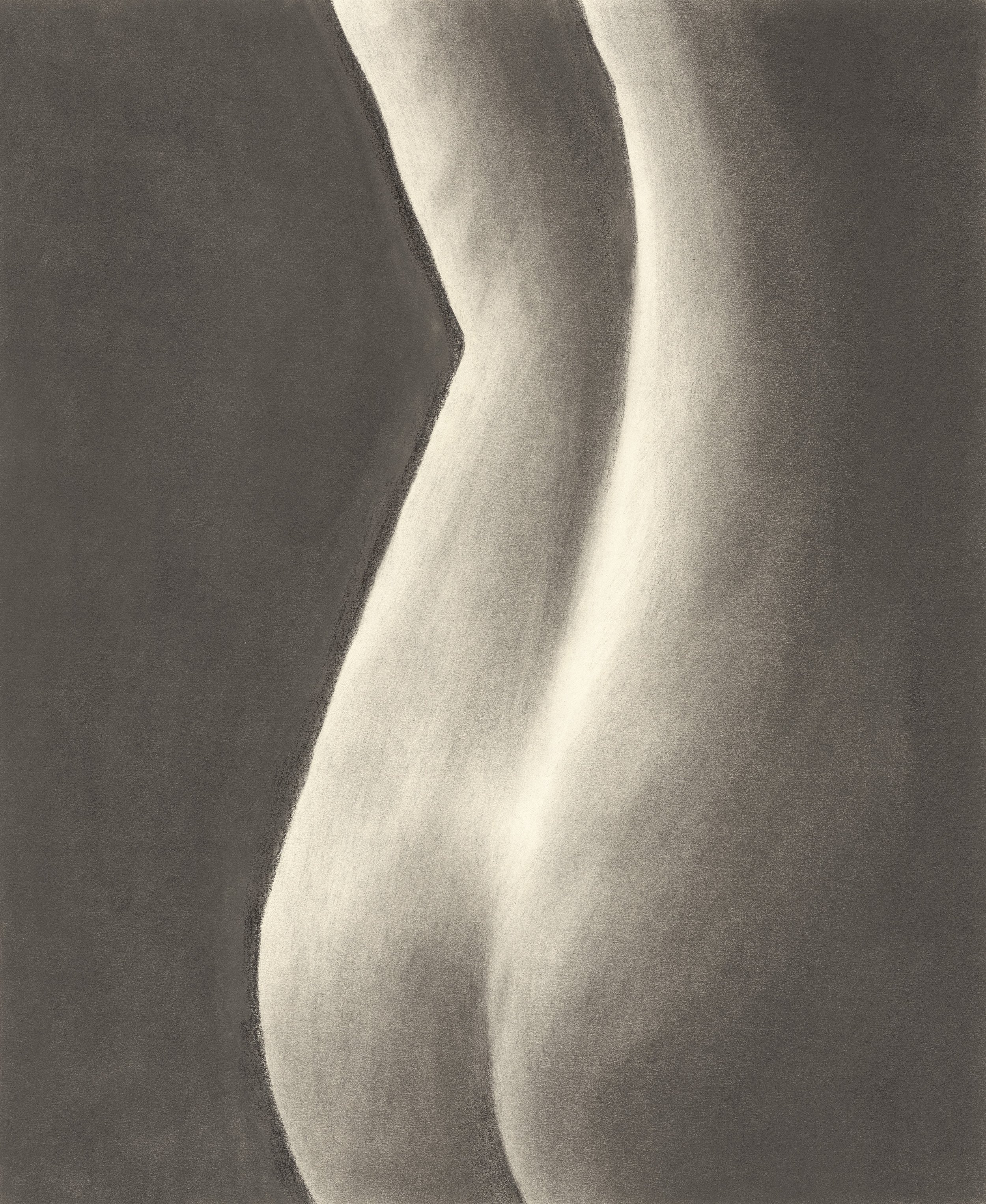 Graphite of Back and Bottom Contour Reverie: A Graphite Study of the Human Form In Subtle Light by Anna Stubbs.
A refined graphite rendering capturing the subtle elegance of the human back and bottom. This piece explores the vulnerability and stren